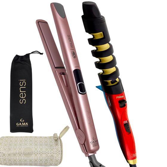 Imagem de Chapinha De Cabelo Gama Italy Profissional Digital Ion Progressiva 450f Prancha Sensi Modelador Cacheador Bivolt