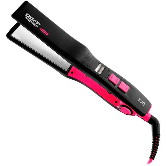 Chapinha de Cabelo Taiff Titanium 450 62W Bivolt 50-60Hz - Pink Menor preço em Chapinha de Cabelo Taiff Titanium 450 62W Bivolt 50-60Hz - Pink