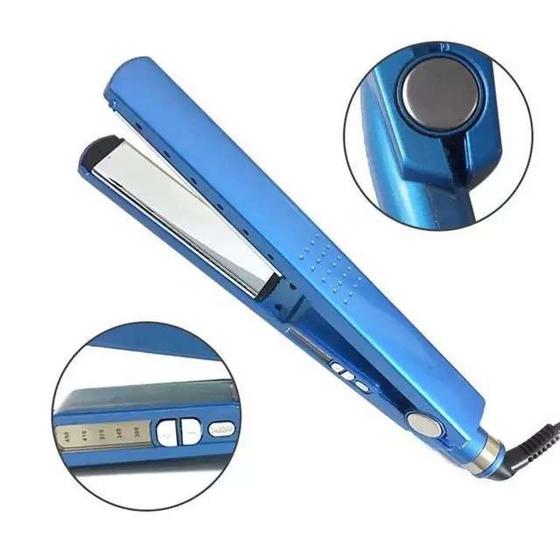 Imagem de Chapinha Íon Titânio Iônica Profissional 450f Bivolt Prancha de Cabelo Bivolt 110/220v