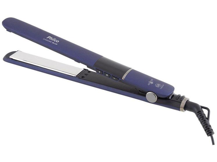 Chapinha/Prancha Cacheadora de Cabelo Philco - Chome Blue PPR6AZE Turmalina 230C Menor preço em Chapinha/Prancha Cacheadora de Cabelo Philco - Chome Blue PPR6AZE Turmalina 230C