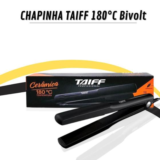Chapinha Prancha Taiff Profissional Cerâmica 180c Classica Menor preço em Chapinha Prancha Taiff Profissional Cerâmica 180c Classica
