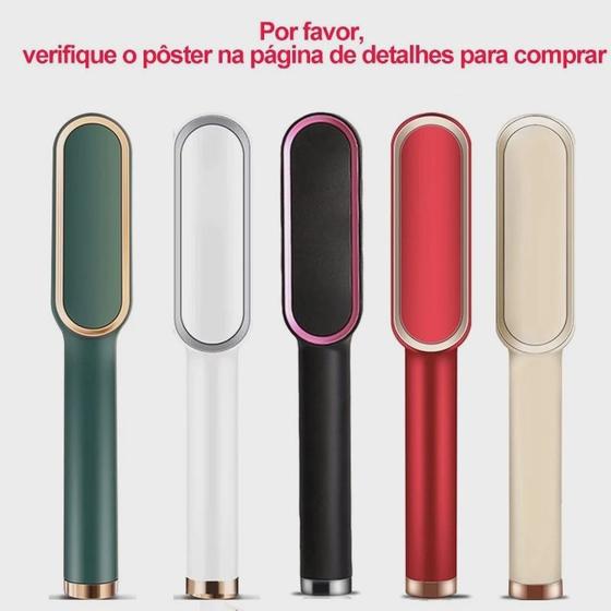 Imagem de Chapinha Profissional Elétrica Pente Quente Escova Alisa o Cabelo Magnética bivolt HAIR 2200 CORES