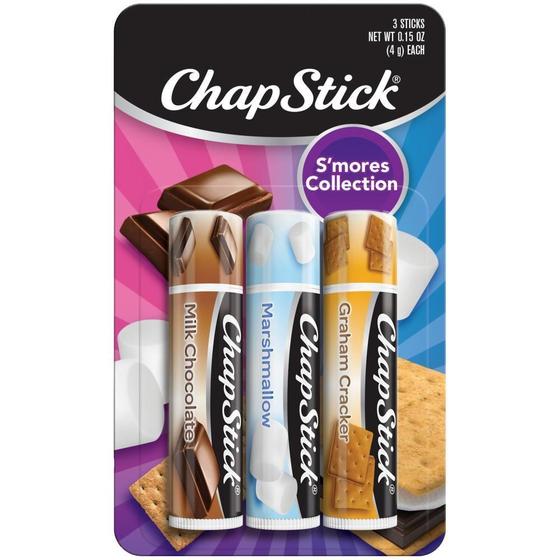 Imagem de Chapstick Protetor Labial Bastao Colecao Smores Kit Com 3