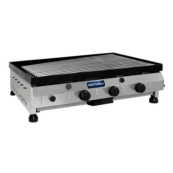 Imagem de Char Broiler a Gás Metvisa 80cm CBG08