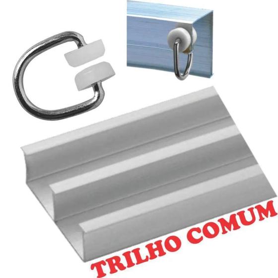 Imagem de Charme Em Renda Com Voal 2,00 X 1,70 Trilho Comum - Vermelha