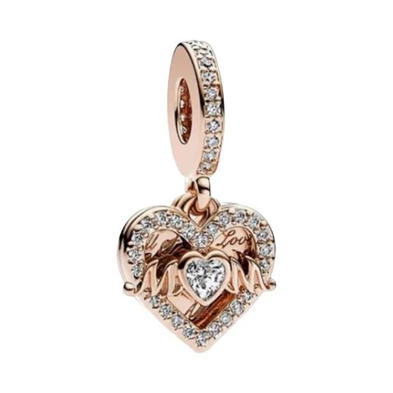 Imagem de Charme Família 925 Prata para Pulseira Pandora - Menino, Menina, Mãe e Irmãs