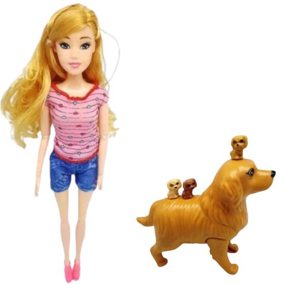 Imagem de Charmosa Bebê Com Cachorro Para Sua Filha Presente Dia Das Crianças Oficial
