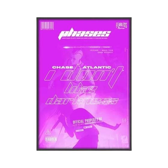 Chase Atlantic Pop Rapper Música Capa Do Álbum Hip Hop Rock Wall Art ...