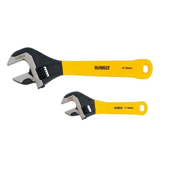 Imagem de Chave ajustável DEWALT DWHT75497 Dip Grip 2 peças amarela