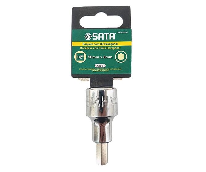 Imagem de Chave Allen 8mm Soquete De 1/2 Com Bit 50mm Sata