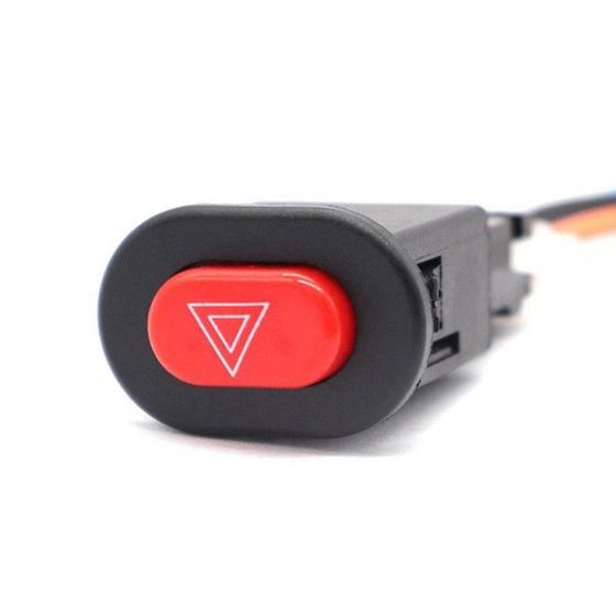 Imagem de Chave Botão Interruptor Pisca Alerta Para Moto - 3 Fios