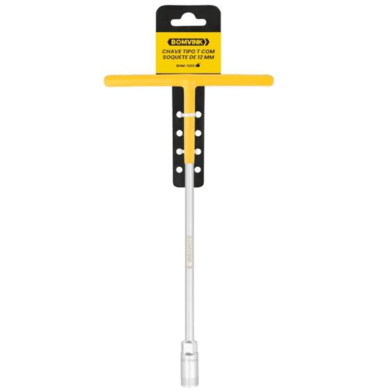 Imagem de Chave canhão cabo tipo T 12 mm - BOM-1266 - Bomvink