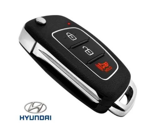 Imagem de Chave Canivete Carcaça Oca Capa Hyundai Hb20 Hb20s Hb20x Qualidade Premium