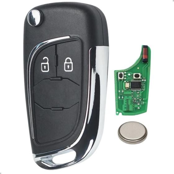Imagem de Chave Canivete Completa Onix S10 2014 2015 2016 2017 2018 C/ Placa de Circuito