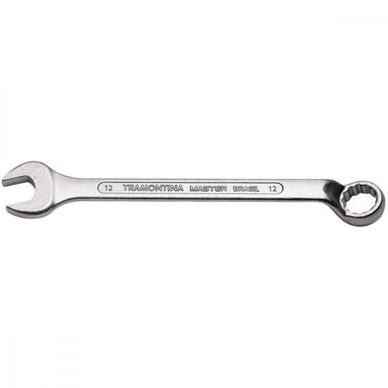 Imagem de Chave Combinada 12 mm com Pescoço Tramontina com Corpo Forjado em Aço Especial Cromado