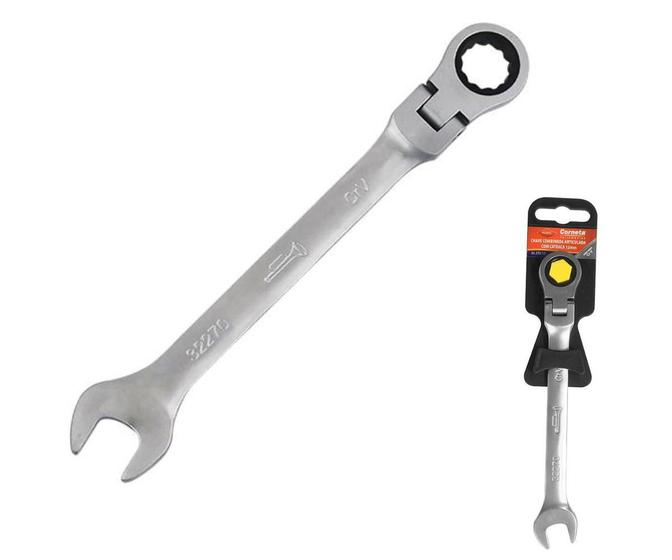 Imagem de Chave Combinada Articulada Com Catraca Catracada Crv Opções 10 a 19mm - Corneta