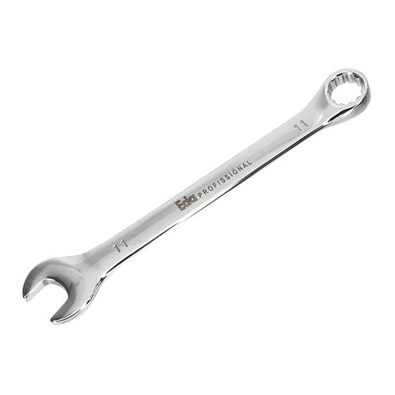 Imagem de Chave Combinada Avulsa Boca Estrela Estriada Cromada 11 Mm