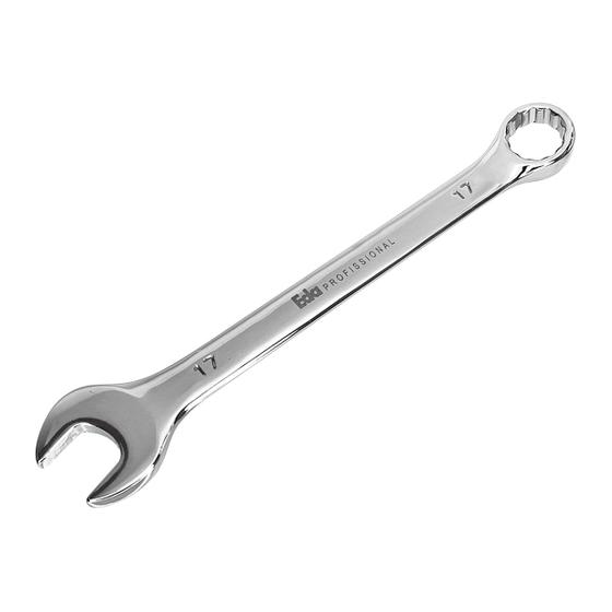 Imagem de Chave Combinada Avulsa Boca Estrela Estriada Cromada 17 Mm