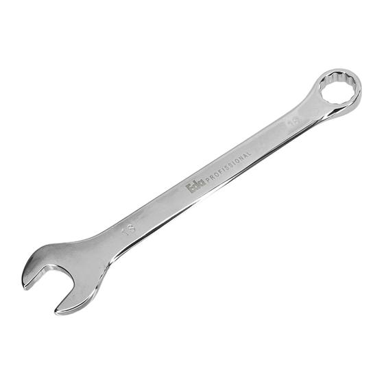 Imagem de Chave Combinada Avulsa Boca Estrela Estriada Cromada 18 Mm