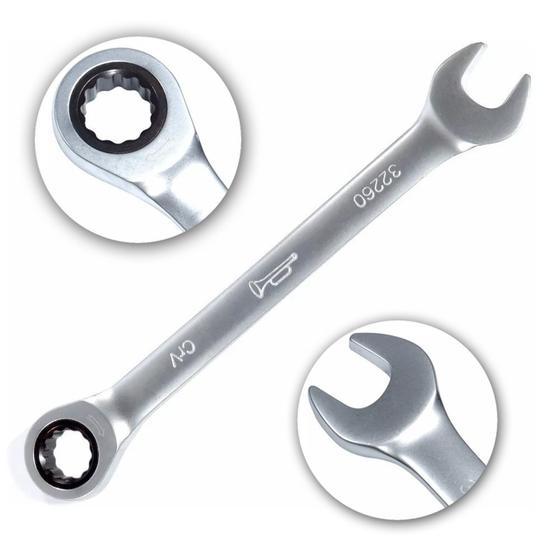 Imagem de Chave Combinada Com Catraca 13MM Profissional CRV Corneta