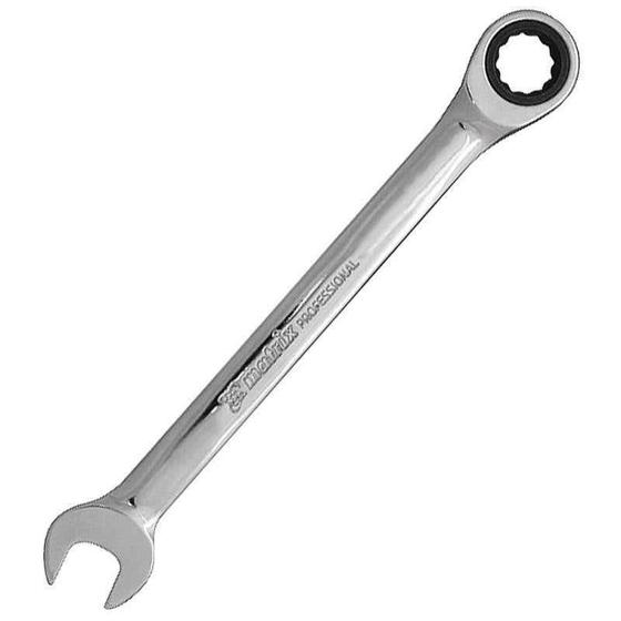 Imagem de Chave Combinada com Catraca 8 MM Cromo Vanádio Cromada MTX