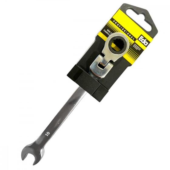 Imagem de Chave Combinada Eda Catracada Articulada Cromo Vanadio 10Mm - 9Sb