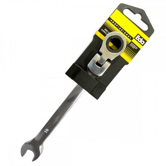 Imagem de Chave Combinada Eda Catracada Articulada Cromo Vanadio 10Mm - 9Sb