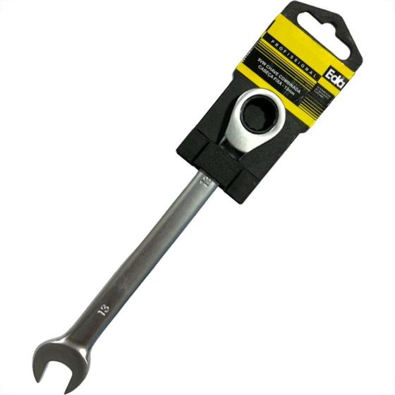 Imagem de Chave Combinada Eda Catracada Fixa Cromo Vanadio 13Mm - 9Vw