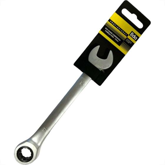Imagem de Chave Combinada Eda Catracada Fixa Cromo Vanadio 14Mm - 9Vx