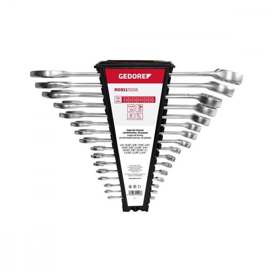 Imagem de Chave Combinada Gedore Red 1/4 A 1.1/4'' 14B Kit Com 16Pecas