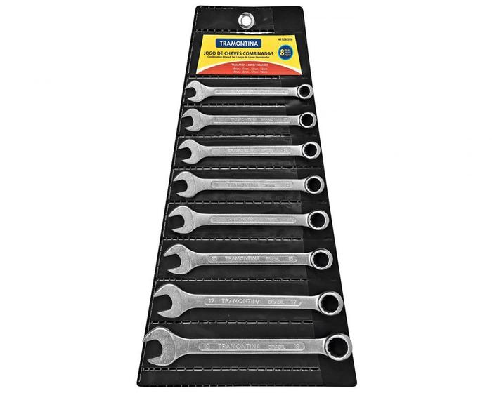 Imagem de Chave Combinada Jg Tramontina 08Pcs 10-19Mm 41128/208