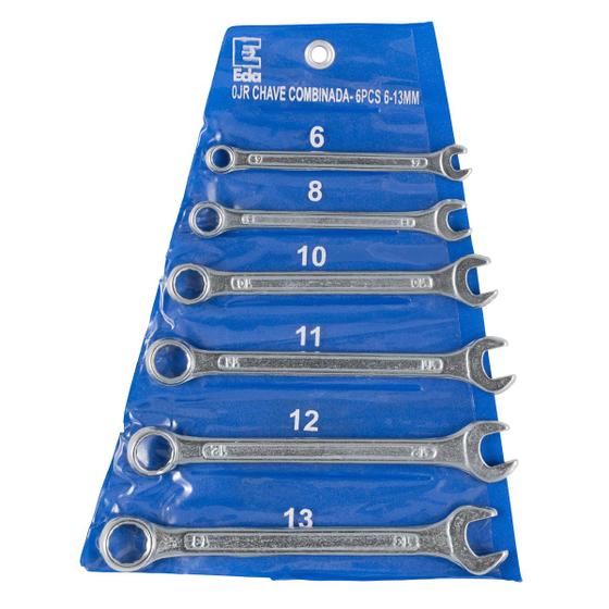 Imagem de Chave Combinada Jogo 6 a 13 Mm Kit C/ 6 Peças