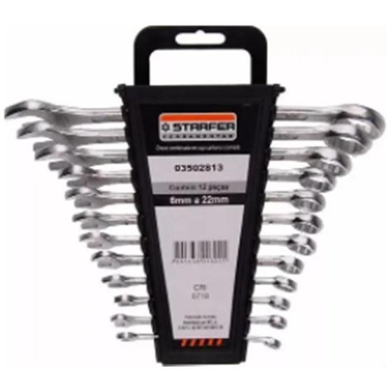 Imagem de Chave De Aperto 12 Pcs Chave Combinada 6 A 22Mm Boca Estrela