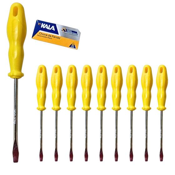 Imagem de Chave de Fenda 5/16 x 5 Pol Aço Ponta Magnetica KALA 10 Un
