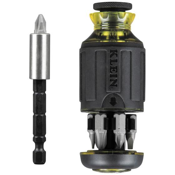 Imagem de Chave de Fenda Stubby Klein Tools 32308 - 8 em 1 com Vários Bits