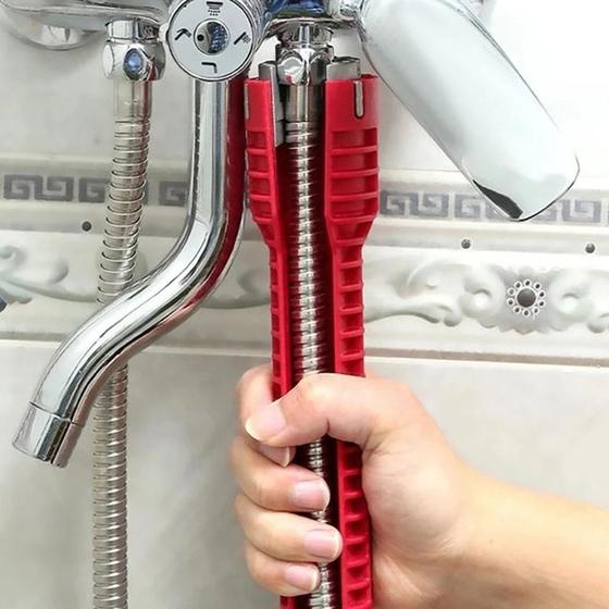 Chave de Grifo Inglesa Universal Hidráulica Ferramenta Multifuncional 8 em 1 Pia Torneira Sifão Cano é boa?