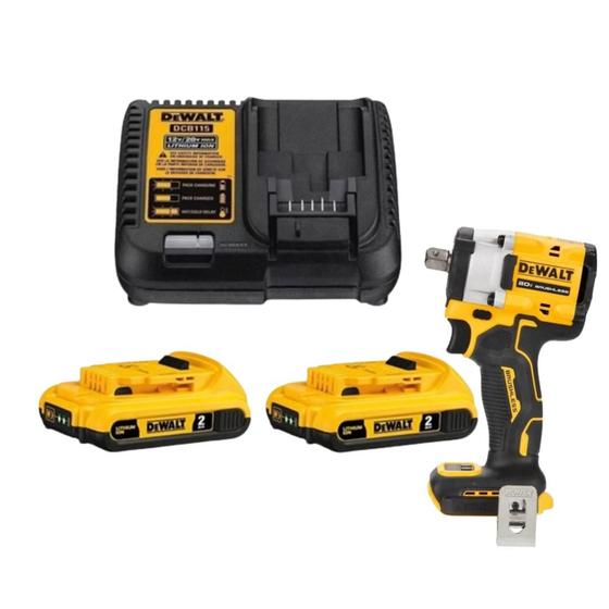 Imagem de Chave De Impacto 1/2 Dewalt Dcf922 2 Baterias 20v Brushless Atomic