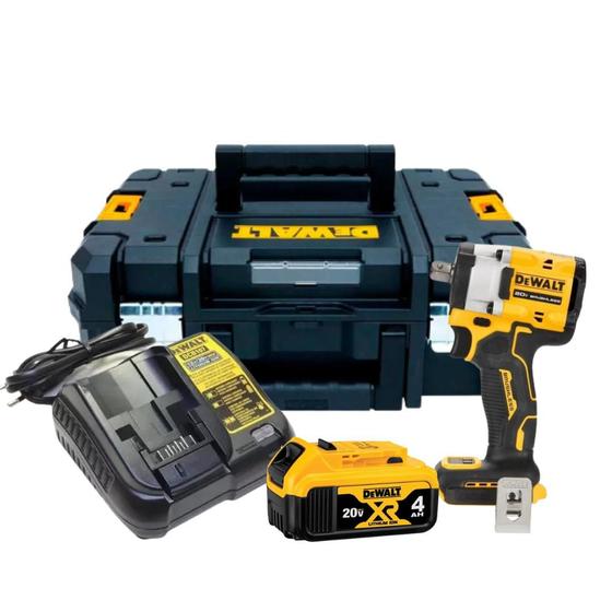 Imagem de Chave De Impacto Bateria 20v 4ah Dewalt 1/2 Dcf922 Com Maleta