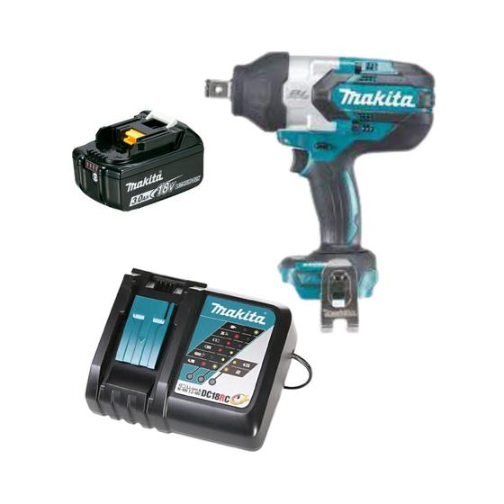 Imagem de Chave De Impacto Dtw1001z 1 Bateria 3ah + Carregador Makita