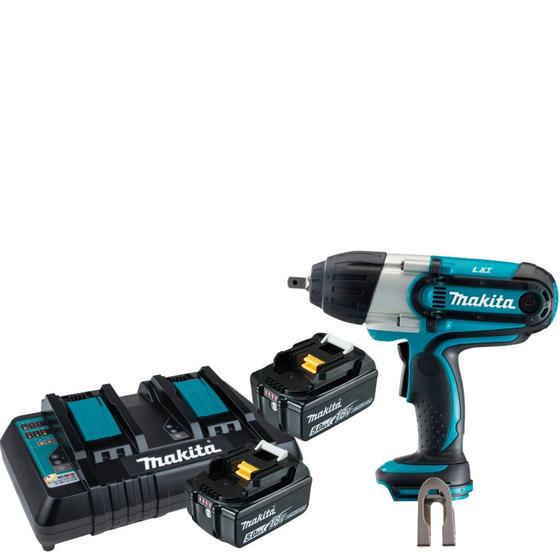 Imagem de Chave De Impacto Dtw450z Makita 2 Bateria 5ah + Carregador Duplo