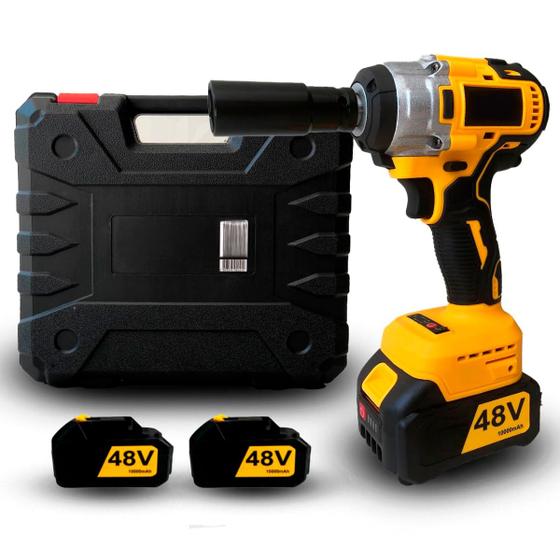 Imagem de Chave de Impacto e Furadeira Sem Fio 48v Bivolt com Maleta