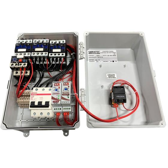 Imagem de Chave de partida estrela triangular PETS-20 7,5CV TRIFÁSICO 220V SIBRATEC
