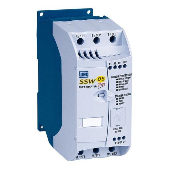 Imagem de Chave De Partida Soft-starter SSW05 WEG 45a 200v até 480v