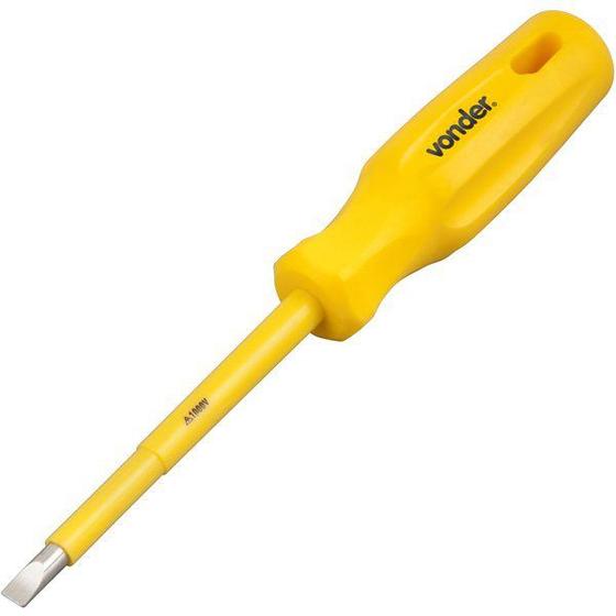Imagem de Chave Fenda Magnetizada, Haste Isolada 1000V, 3/16" x 5" Aço Cromo Vanádio - Vonder