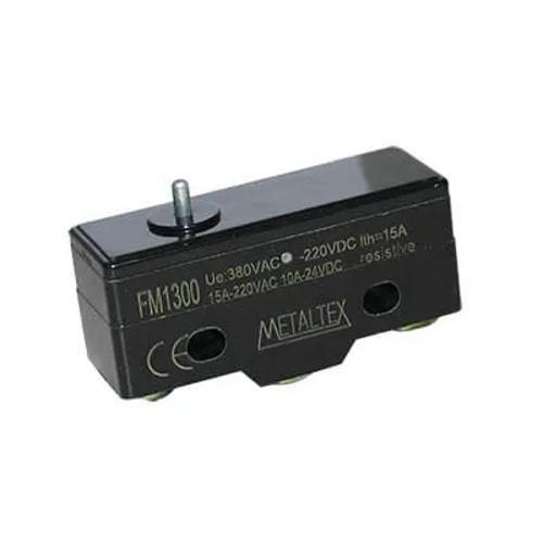 Imagem de Chave Fim Curso 15 Amperes Atuador Pino Modelo Fm1 Metaltex