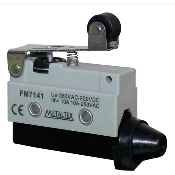 Imagem de Chave Fim De Curso FM7141 Atuador Alavanca Curta Com Rolete Metaltex
