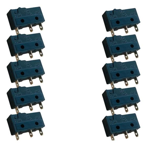 Imagem de Chave Fim De Curso JQ10-A Micro Switch Sem Hats Para Mouse Kit 10 Peças