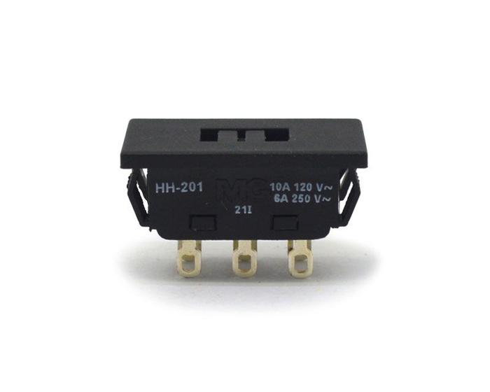 Imagem de Chave HH 110/220V Bipolar com 6 Terminais 10A/120V e 6A/250V - HH-201 M1FG3FS1Q - Margirius