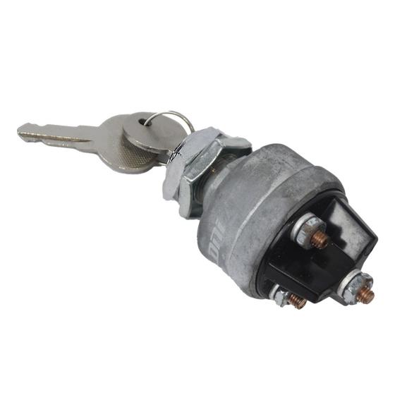Imagem de Chave Ignição Partida Universal 12v Com Segredo 4 Terminais Carro Jeep Caminhão Trator