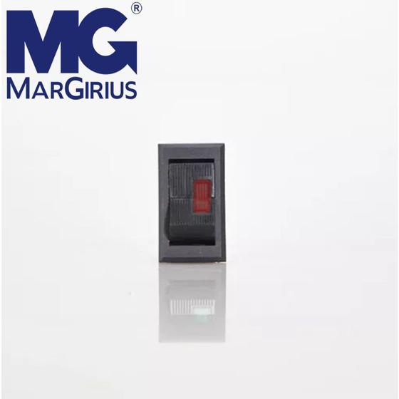 Imagem de Chave Interruptor de Tecla 15A Com Visor Luminoso Margirius 14123 MFT1FP1Q